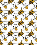 Minimalist Gold Abstract Forms Rug