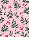 Crimson Berry Green Foliage Rug