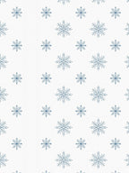 Light Blue Snowflake All Over Rug