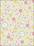 Whimsical Sheep Floral Garden Rug