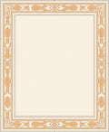 Cream Golden Organic Border Rug