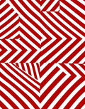 Bold Red Geometric Chevron Layout Rug