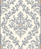 Cream Slate Floral Acanthus Rug