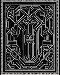 Monochromatic Linear Geometric Icon Rug