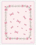 Pink Butterfly and Flower Garland Rug