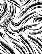 Dynamic Black White Brushstroke Abstract Rug