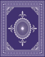 Rich Purple Intricate Floral Medallion Rug