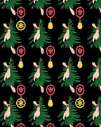 Crimson Pink Leafy Tree Ornate Rug