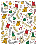 Cute Christmas Dogs and Baubles Rug
