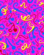 Funky Swirls And Notes Rug