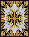 Bold Sunburst Geometric Medallion Rug