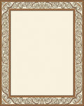 Antique Gold Art Nouveau Border Rug