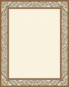 Antique Gold Art Nouveau Border Rug