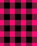 Hot Pink Black Buffalo Check Rug