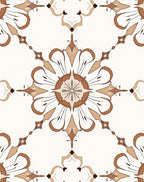 Ornate Caramel Star Medallion Rug