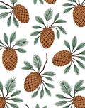 Rustic Pinecone and Pine Needle Collection Rug
