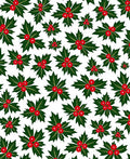 Festive Green Holly Berry Clusters Rug