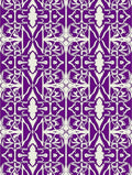 Elegant Amethyst Art Nouveau Floral Rug