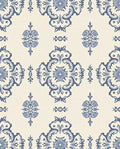 Blue Ivory Classic Floral Medallion Rug