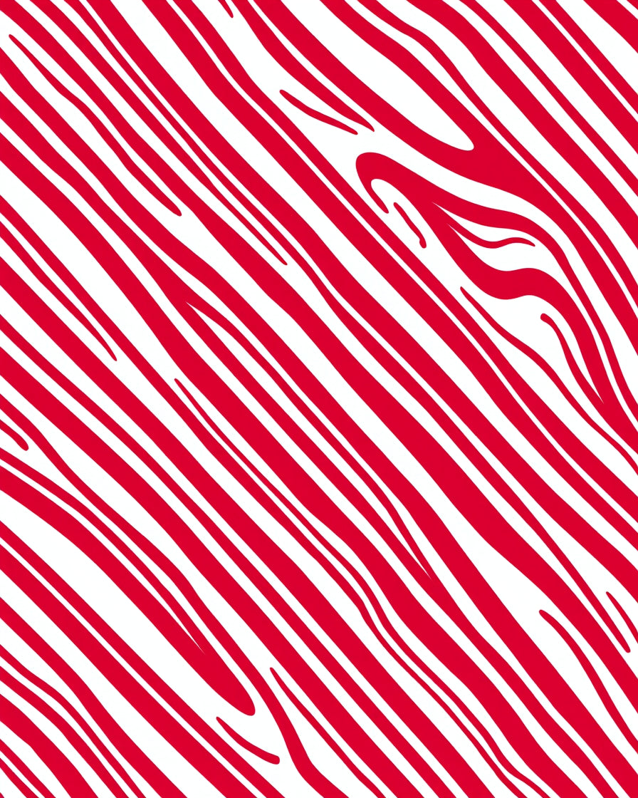 Bold Red Organic Stripe Rug