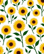 Golden Yellow Sunflower Garden Bloom Rug