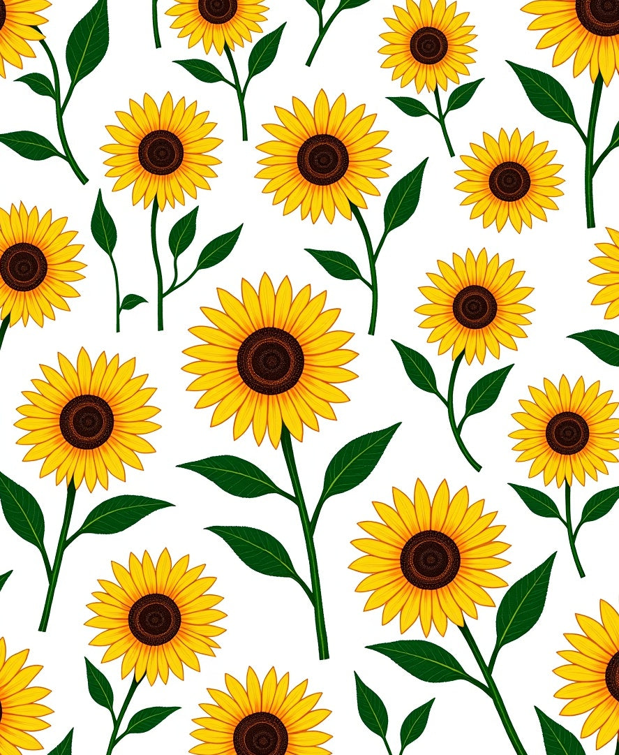 Golden Yellow Sunflower Garden Bloom Rug