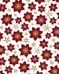 Crimson Flower Starry Medallion Rug