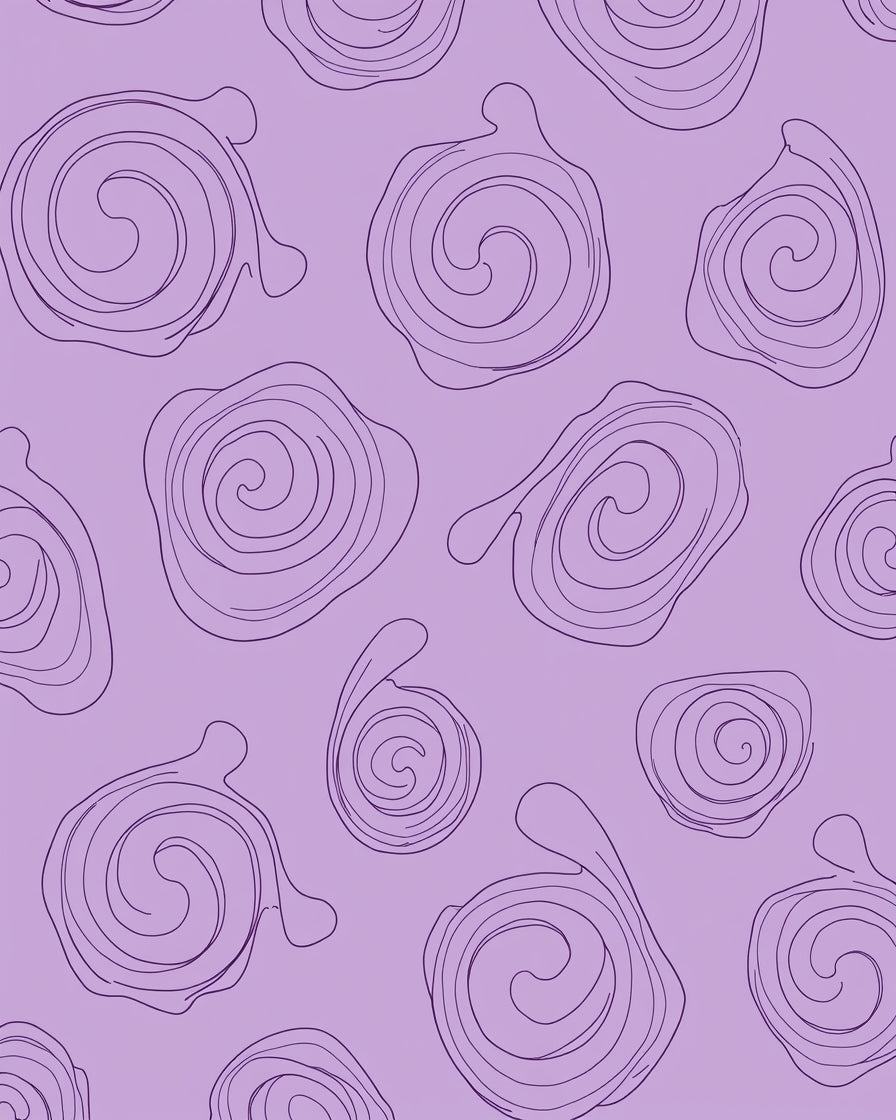 Lavender Swirl Abstract Organic Rug