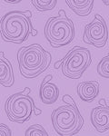 Lavender Swirl Abstract Organic Rug