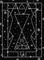 Cosmic Starry Geometric Night Sky Rug