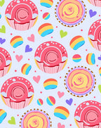 Sweet Treats Rainbow Heart Sprinkle Rug