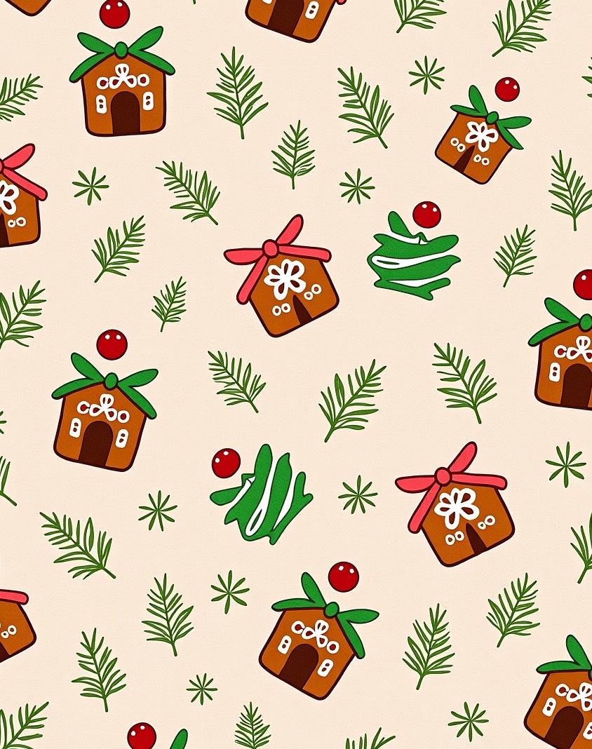 Gingerbread House Holiday Forest Whimsy Rug