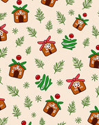 Gingerbread House Holiday Forest Whimsy Rug