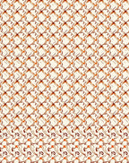 Cream Orange Intertwined Ribbon Tessellation Rug
