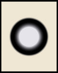 Minimalist Black White Gradient Circle Rug