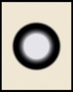 Minimalist Black White Gradient Circle Rug