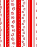 Crimson White Swirl Stripe Rug