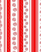 Crimson White Swirl Stripe Rug