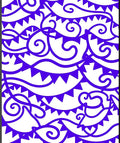 Vibrant Purple Bunting Swirl Rug