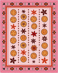 Pink Pastel Orange Spice Roundels Rug