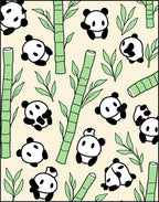 Playful Panda Bamboo Grove Rug