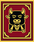 Crimson Bull Formal Portrait Rug
