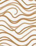 Copper Wave Flowing Lines Rug