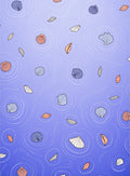 Ocean Blue Seashell Ripple Rug