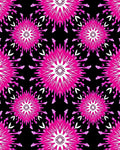 Vibrant Pink Starburst Bloom Rug