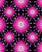 Vibrant Pink Starburst Bloom Rug