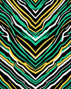 Vibrant Green Yellow Zebra Stripes Rug