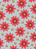 Crimson Floral Thimble Repeat Rug