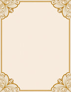 Elegant Gold Flourish Corner Accent Rug