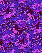 Bold Amethyst Abstract Swirls Rug